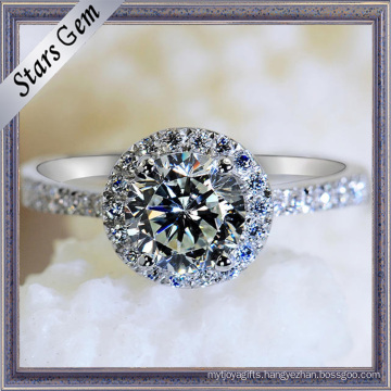 Star Cut Synthetic Diamond Fashion CZ Finger Ring Jewelry